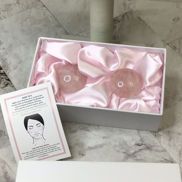 NWOT Angela Caglia Rose Quarts Eye Treatment Set - Picture 1 of 5